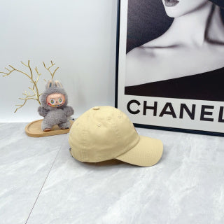 Ralph Lauren Hat Pale Butter Baseball Cap with Front Polo Bear Embroidery