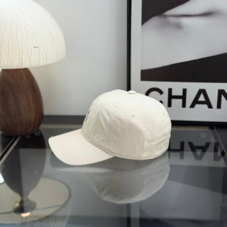 Ralph Lauren Hat Ivory Curved-Brim Baseball Cap with Black Pony Embroidery