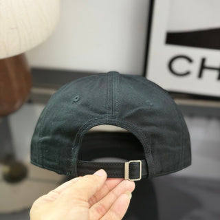 Ralph Lauren Hat Classic Black Curved-Brim Baseball Cap with White Pony Embroidery