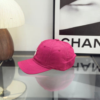 Ralph Lauren Hat Magenta Pink Baseball Cap with White Pony Embroidery