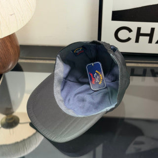 Ralph Lauren Hat Black Baseball Cap with Multicolor Front-Side Embroidery