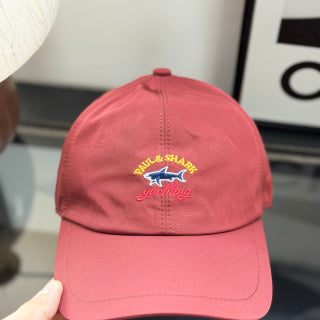Ralph Lauren Hat Muted Brick Red Baseball Cap with Multicolor Front Embroidery