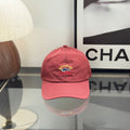 Ralph Lauren Hat Muted Brick Red Baseball Cap with Multicolor Front Embroidery