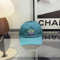 Ralph Lauren Hat Teal Green Baseball Cap with Multicolor Front Embroidered Graphic
