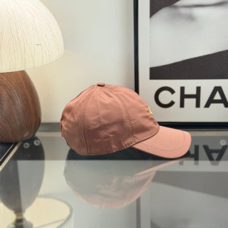 Ralph Lauren Hat Dusty Terracotta Baseball Cap with Multicolor Front Embroidery