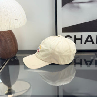 Ralph Lauren Hat Cream Baseball Cap with Multicolor Nautical Front Embroidery