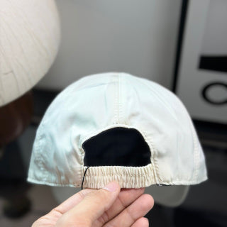 Ralph Lauren Hat Ivory Baseball Cap with Multicolor Front Embroidery