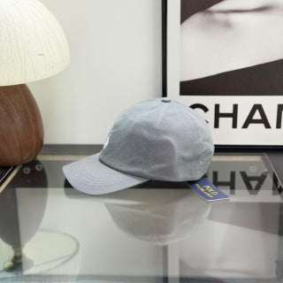 Ralph Lauren Hat Pale Slate Gray Baseball Cap with White Pony Embroidery
