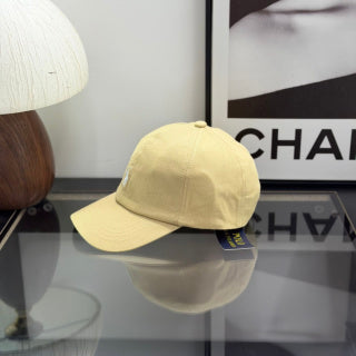 Ralph Lauren Hat Light Butter Yellow Baseball Cap with White Pony Embroidery