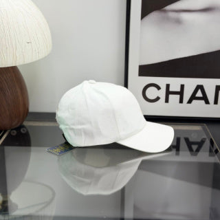 Ralph Lauren Hat White Baseball Cap with Beige Pony Embroidery