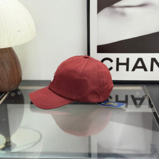 Ralph Lauren Hat Faded Burgundy Baseball Cap with White Pony Embroidery and POLO Buckle Back