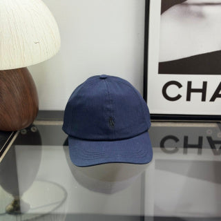 Ralph Lauren Hat Navy Baseball Cap with Tonal Pony Logo and Buckle Strap