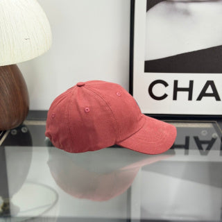 Ralph Lauren Hat Dusty Coral Baseball Cap with Navy Pony Embroidery
