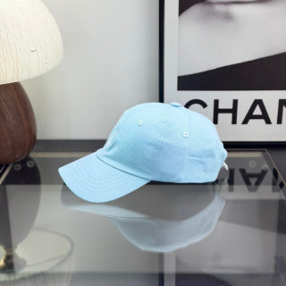 Ralph Lauren Hat Baby Blue Baseball Cap with White Pony Embroidery