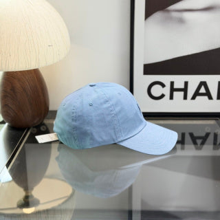 Ralph Lauren Hat Sky Blue Baseball Cap with Navy Pony Embroidery