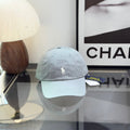 Ralph Lauren Hat Powder Blue Baseball Cap with White Pony Embroidery