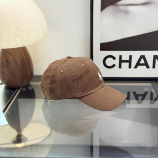 Ralph Lauren Hat Medium Brown Baseball Cap with White Pony Embroidery