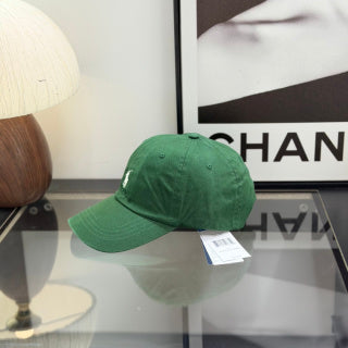 Ralph Lauren Hat Forest Green Baseball Cap with White Pony Embroidery