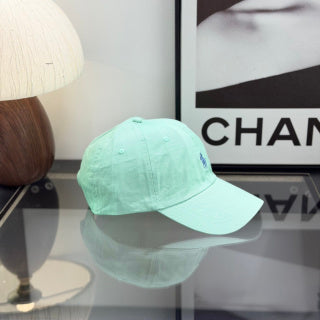 Ralph Lauren Hat Seafoam Green Baseball Cap with Blue Pony Embroidery