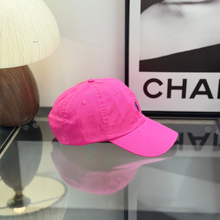 Ralph Lauren Hat Vivid Fuchsia Baseball Cap with Navy Pony Embroidery
