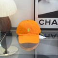 Ralph Lauren Hat Orange Baseball Cap with Lime Green Pony Embroidery