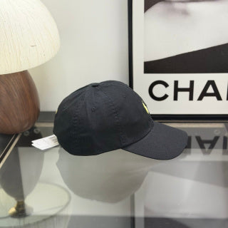 Ralph Lauren Hat Black Baseball Cap with Yellow Pony Embroidery