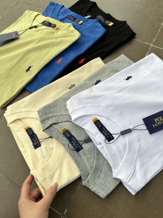 Ralph Lauren T-shirt Classic Embroidered Pony Logo Crew Neck Tee