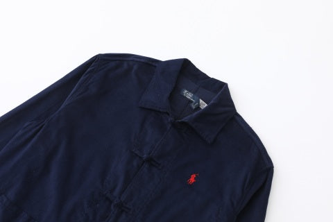 Ralph Lauren Heritage Outerwear Corduroy Mandarin Shirt Jacket