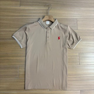 Ralph Lauren Slim Contrast Trim Cotton Mesh Polo Shirt