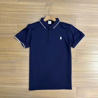 Ralph Lauren Slim Contrast Trim Cotton Mesh Polo Shirt