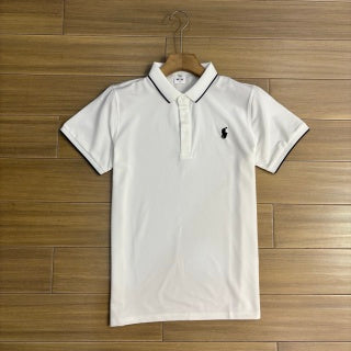 Ralph Lauren Slim Contrast Trim Cotton Mesh Polo Shirt