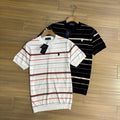 Ralph Lauren T-shirt Striped Knit Short Sleeve Collared Tee