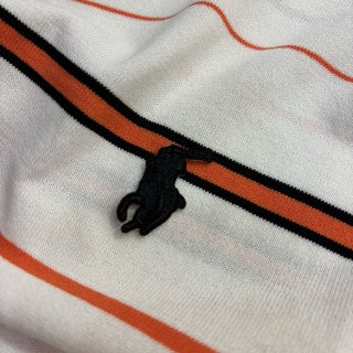 Ralph Lauren T-shirt Striped Knit Short Sleeve Collared Tee
