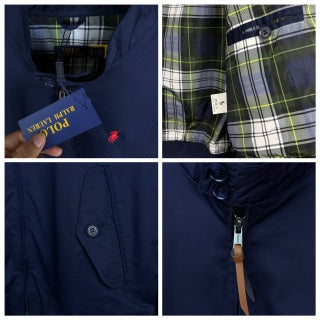 Ralph Lauren Essential Outerwear Stand Collar Harrington Jacket