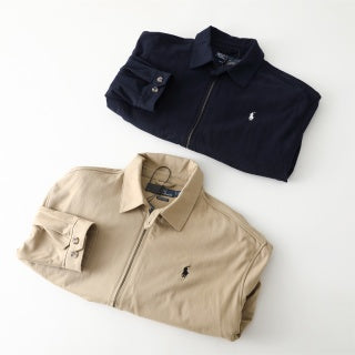 Ralph Lauren Outerwear Oversized Cotton Vintage Zip Jacket