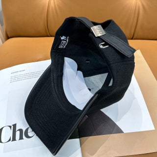 Ralph Lauren Hat Black Embroidered Pony Baseball Cap