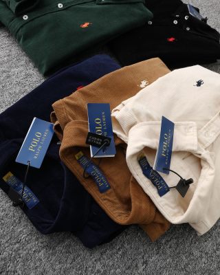 Ralph Lauren Shirt Unisex Corduroy Long Sleeve Button-Up