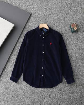 Ralph Lauren Shirt Unisex Corduroy Long Sleeve Button-Up