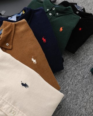 Ralph Lauren Shirt Unisex Corduroy Long Sleeve Button-Up