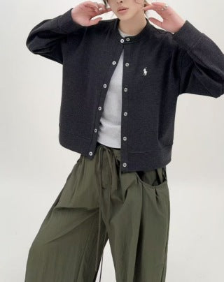 Ralph Lauren Classic Outerwear Embroidered Cardigan Jacket