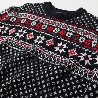 Ralph Lauren Fair Isle Pattern Wool Blend Sweater