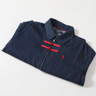Ralph Lauren Heritage Outerwear Denim Mandarin Jacket