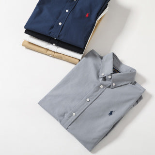 Ralph Lauren Shirt 100% Cotton Oxford Long Sleeve Button-Up