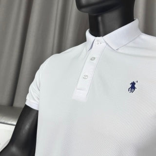 Ralph Lauren Unisex White Cotton Piqué Pony Polo Shirt