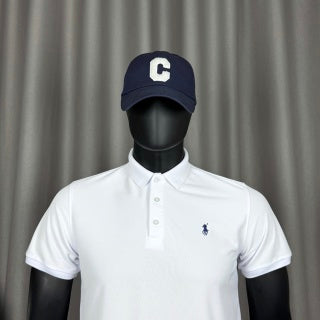 Ralph Lauren Unisex White Cotton Piqué Pony Polo Shirt