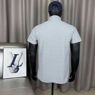 Ralph Lauren Unisex Light Gray Cotton Piqué Pony Polo Shirt