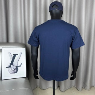 Ralph Lauren T-shirt Navy Red Pony Embroidered Cotton Crewneck Tee
