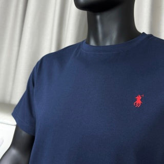 Ralph Lauren T-shirt Navy Red Pony Embroidered Cotton Crewneck Tee
