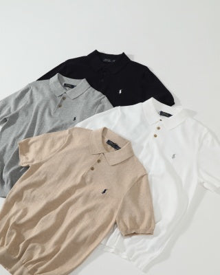 Ralph Lauren Wool-Blend Knit Polo Shirt