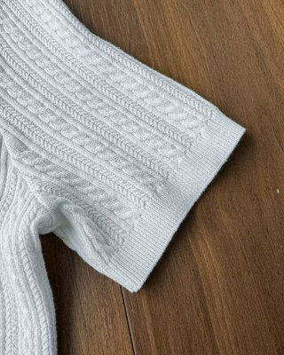 Ralph Lauren Cable Knit Cotton Polo Shirt
